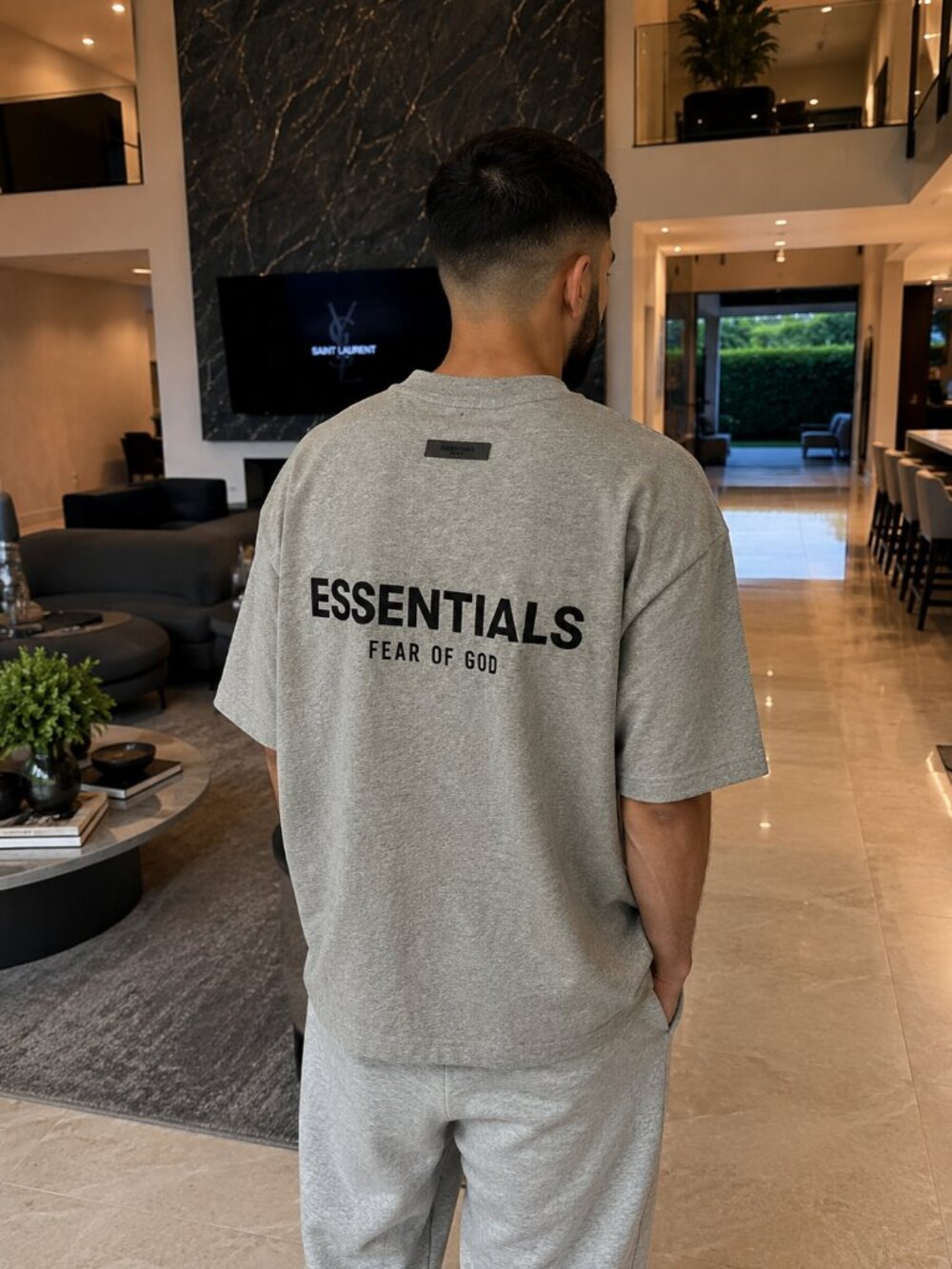 Fear of God ESSENTIALS SS22 Dark Oatmeal T-Shirt NWT